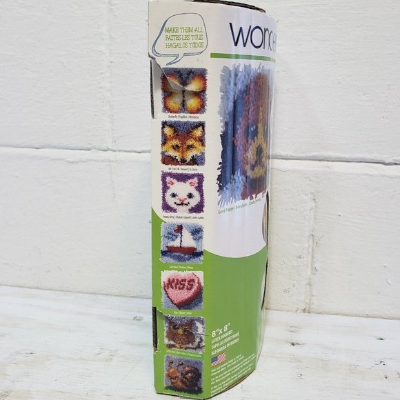 Spinrite Wonderart Latch Hook Kit 8X8" Puppy *NEW* W/Latch Hook "Good Puppy" - Picture 6 of 7